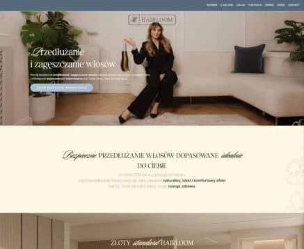 Hairloom - realizacja strony Brainbox